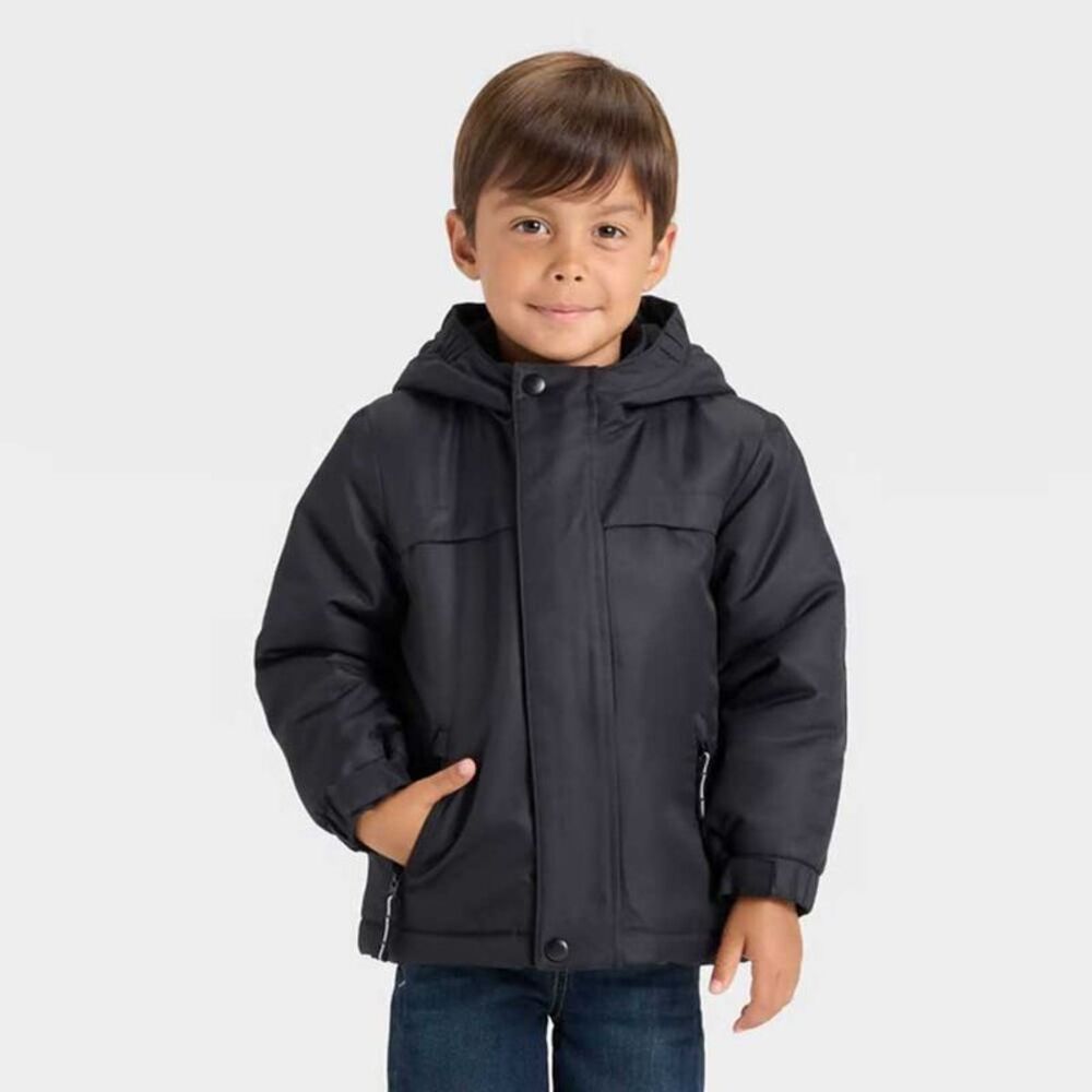 Toddler Boys' 3-in-1 Snowplay Jacket - Cat & Jack Black 18M